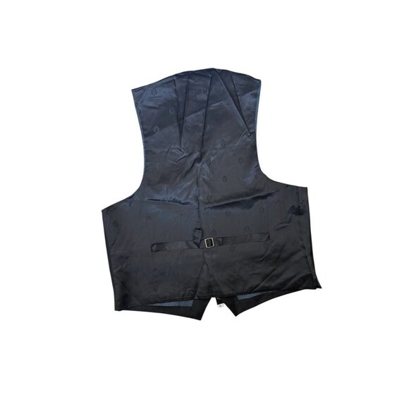 Lauren Ralph Lauren Mens Black Suit Vest Wool Blend Adjustable Back Strap L NWT - Picture 4 of 6